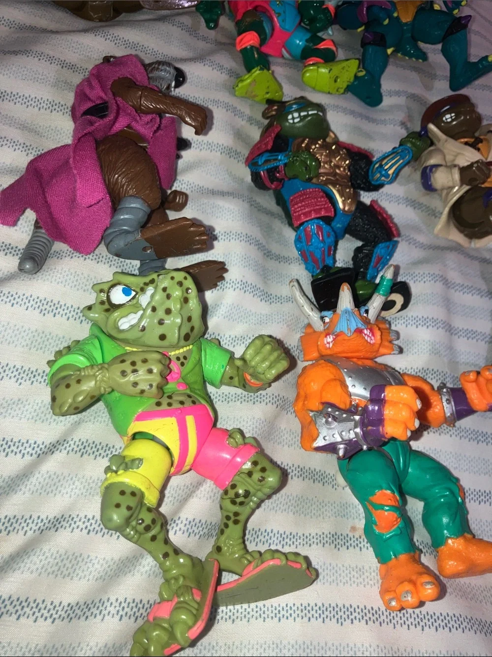 Vintage TMNT 10 pc lot 80s 90s slash bebop Casey jones